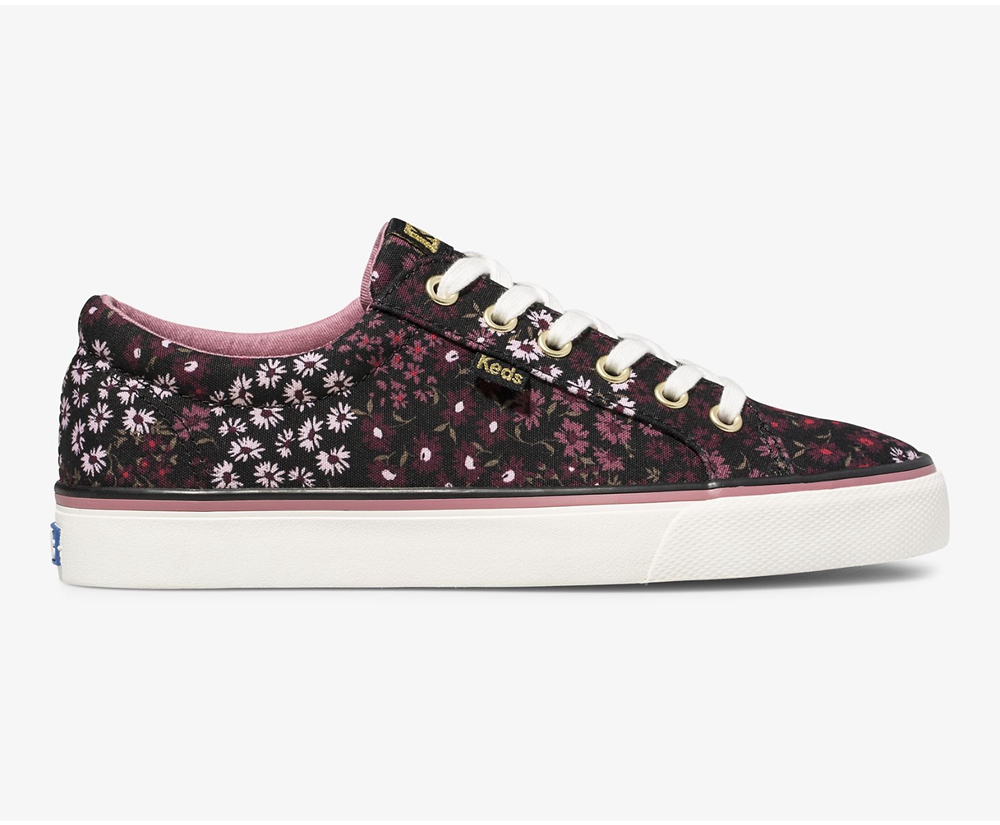 Keds Womens Sneakers Black - Jump Kick Floral - 036GKYIED